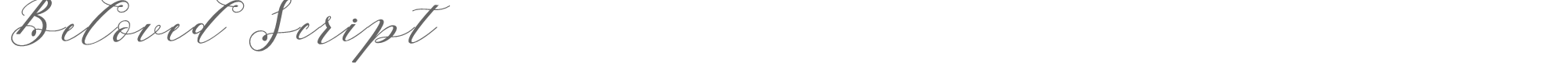 Beloved Script Beloved Script.ttf font preview